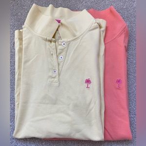Lilly Pulitzer polo shirts, size L
